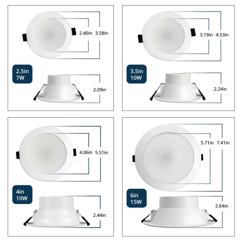 3.0 RGBCW Led Downlight Colorful Ceiling Light